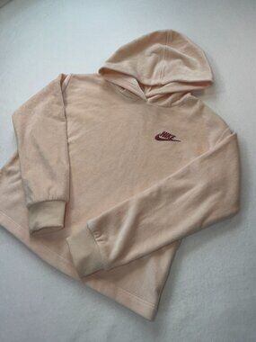 Nike Kids Fleece Hoodie – Peach – Size 6/7 – Excellent Condition